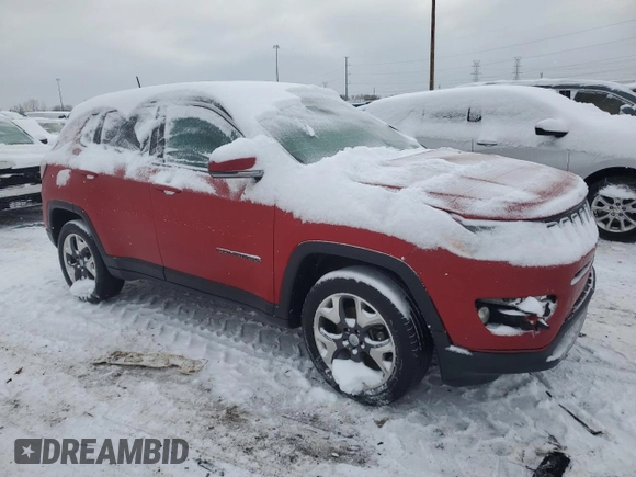 2020 Jeep Compass Limited with VIN 3C4NJDCB1LT138936, listed as a Copart auction lot 45344685 with 53,183 mi miles and Salvage Title. Bid and sale history available at carsss.com. Image 4.