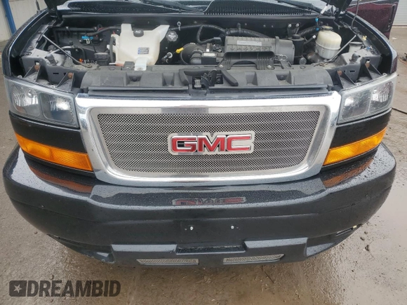 2018 GMC Savana Cargo Van with VIN 1GTW7BFG5J1160683, listed as a Copart auction lot 53020075 with 81,359 mi miles and Salvage Title. Bid and sale history available at carsss.com. Image 12.