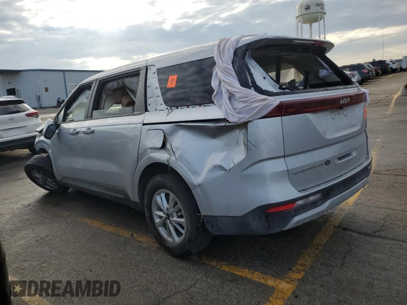 2022 Kia Carnival LXS with VIN KNDNB4H35N6157579, listed as a Copart auction lot 77755144 with 0 mi miles and Salvage Title. Bid and sale history available at carsss.com. Image 2.