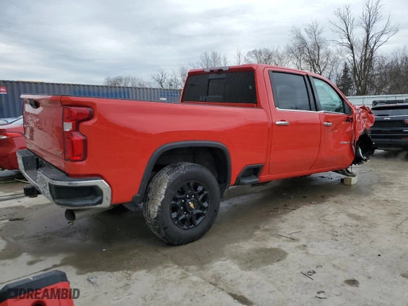 2022 Chevrolet Silverado 2500HD LTZ with VIN 2GC4YPEY8N1243150, listed as a Copart auction lot 47221465 with 0 mi miles and Salvage Title. Bid and sale history available at carsss.com. Image 3.