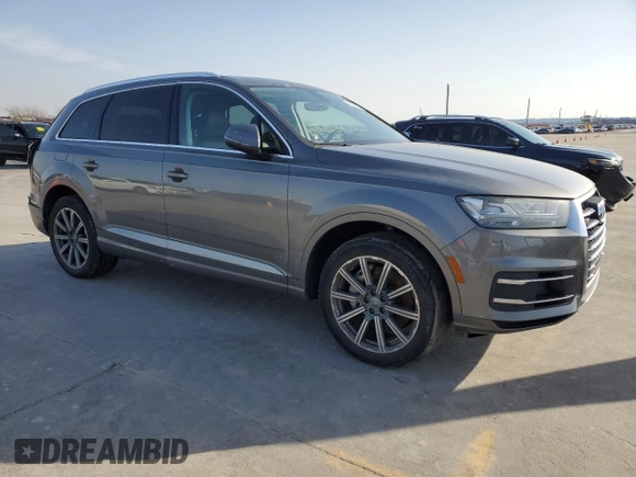 2017 Audi Q7 Premium Plus with VIN WA1LAAF73HD002389, listed as a Copart auction lot 45094155 with 107,686 mi miles and Salvage Title. Bid and sale history available at carsss.com. Image 4.