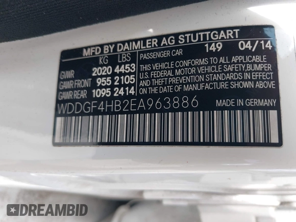2014 Mercedes-Benz C 250 Sport with VIN WDDGF4HB2EA963886, listed as a IAAI auction lot 42463194 with 139,926 mi miles and . Bid and sale history available at DreamBid. Image 9.