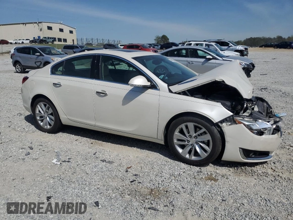 2014 Buick Regal Premium I with VIN 2G4GN5EXXE9204624, listed as a Copart auction lot 50684295 with 126,866 mi miles and Salvage Title. Bid and sale history available at carsss.com. Image 4.
