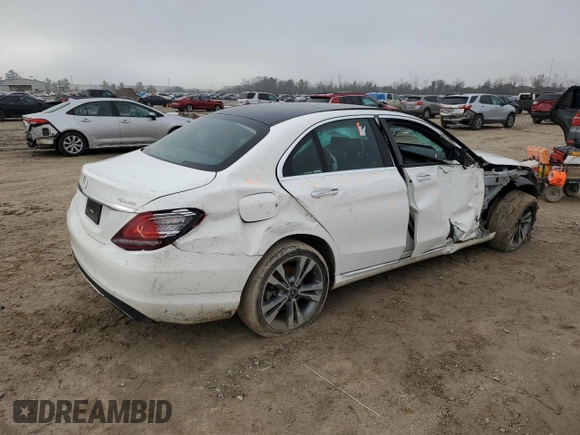 2019 Mercedes-Benz C 300 with VIN 55SWF8EB5KU293835, listed as a Copart auction lot 46510015 with 106,795 mi miles and Salvage Title. Bid and sale history available at carsss.com. Image 3.