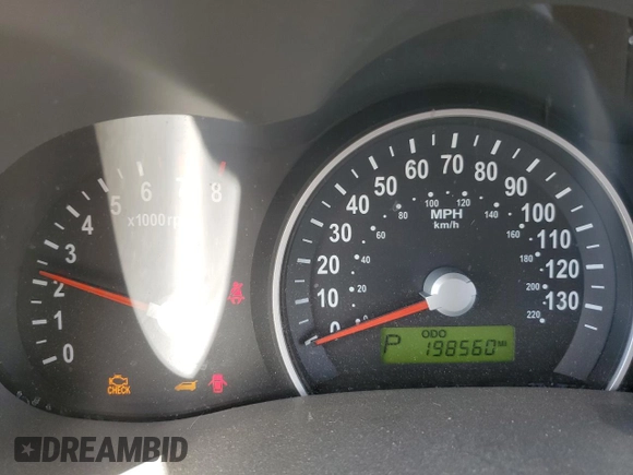 2007 Kia Sedona LX with VIN KNDMB233776175608, listed as a Copart auction lot 69321964 with 198,560 mi miles and Salvage Title. Bid and sale history available at carsss.com. Image 9.