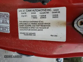 2001 Suzuki Swift GA z VIN 2S2AB21H216604405, wystawiony jako Copart lot #80427254 z przebiegiem 63 703 mil mil oraz Tytuł czysty. Historia ofert i sprzedaży dostępna na DreamBid. Obrazek 12.