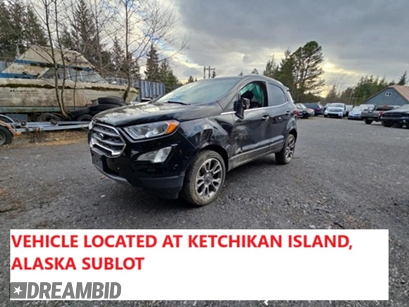 2019 Ford EcoSport Titanium with VIN MAJ6S3KLXKC287979, listed as a Copart auction lot 50271635 with 83,875 mi miles and Salvage Title. Bid and sale history available at DreamBid. Image 2.
