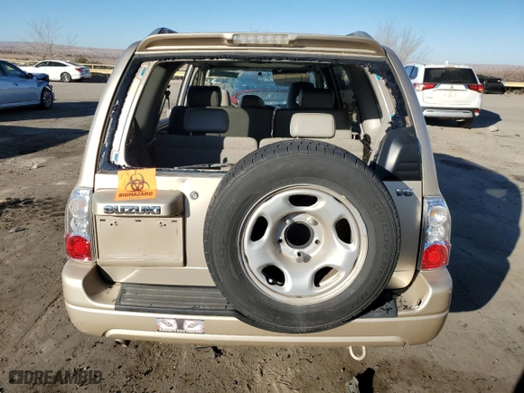 2006 Suzuki XL-7 with VIN JS3TY92V464102424, listed as a Copart auction lot 83684454 with 0 mi miles and Salvage Title. Bid and sale history available at carsss.com. Image 6.