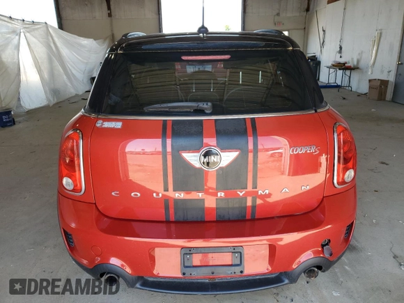 2014 MINI Countryman S with VIN WMWZC3C54EWP27179, listed as a Copart auction lot 62887415 with Not provided miles and Clean title. Bid and sale history available at DreamBid. Image 6.