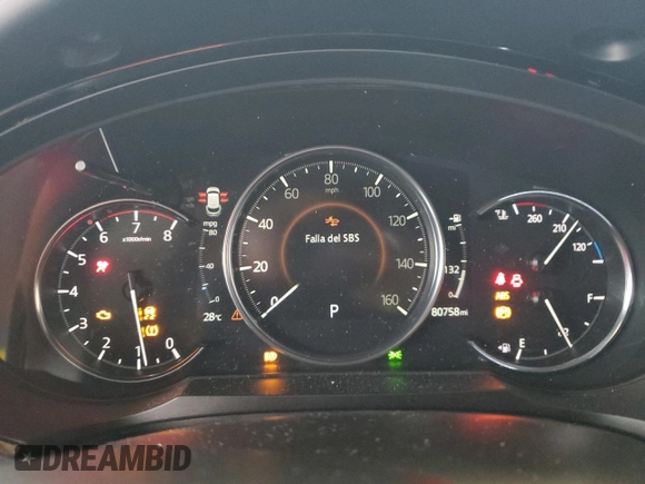 2021 Mazda CX-9 Grand Touring with VIN JM3TCBDY1M0535481, listed as a Copart auction lot 58764065 with 80,758 mi miles and Salvage title. Bid and sale history available at DreamBid. Image 9.