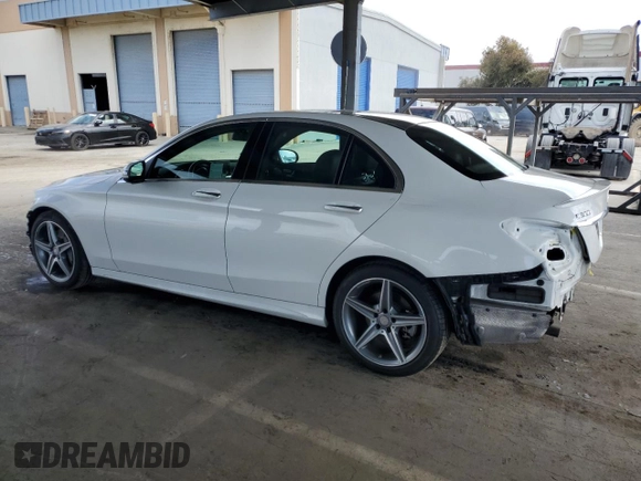 2016 Mercedes-Benz C 300 with VIN 55SWF4JBXGU104229, listed as a Copart auction lot 51165555 with 148,909 mi miles and Salvage Title. Bid and sale history available at carsss.com. Image 2.