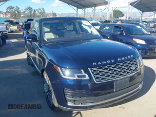 2020 Land Rover Range Rover P525 HSE with VIN SALGS2SE3LA572037, listed as a IAAI auction lot 41722629 with 35,710 mi miles and . Bid and sale history available at DreamBid. Image 1.