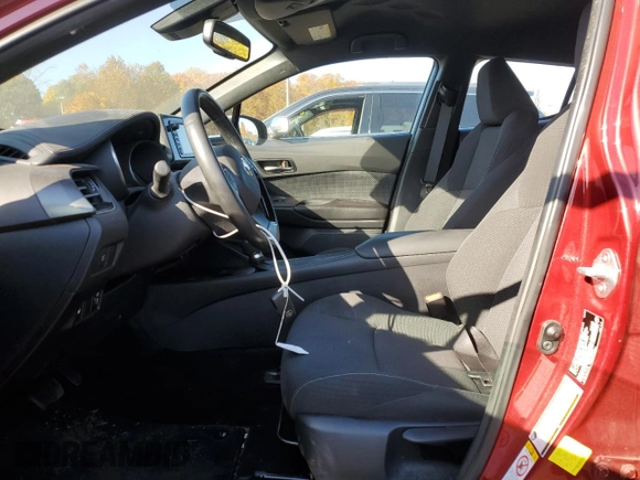 2018 Toyota C-HR XLE with VIN NMTKHMBX7JR046425, listed as a Copart auction lot 76963494 with 19,283 mi miles and Salvage Title. Bid and sale history available at DreamBid. Image 7.