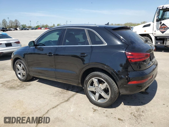 2015 Audi Q3 Premium Plus with VIN WA1BFCFS1FR004865, listed as a Copart auction lot 53348405 with 130,521 mi miles and Salvage title. Bid and sale history available at DreamBid. Image 2.