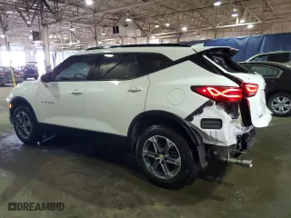 2023 Chevrolet Blazer LT with VIN 3GNKBCR4XPS183931, listed as a Copart auction lot 47946135 with 22,049 mi miles and Non Repairable. Bid and sale history available at carsss.com. Image 2.