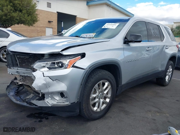 2020 Chevrolet Traverse LS with VIN 1GNERFKW3LJ233389, listed as a IAAI auction lot 41516881 with 72,317 mi miles. Bid and sale history available at carsss.com. Image 20.