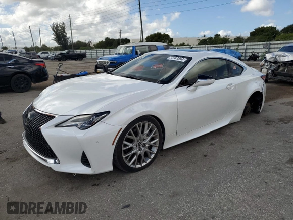 2019 Lexus RC 350 z VIN JTHHZ5BC0K5021111, wystawiony jako Copart lot #77347894 z przebiegiem 51 738 mil mil oraz Szkoda całkowita • Salvage title. Historia ofert i sprzedaży dostępna na DreamBid. Obrazek 1.