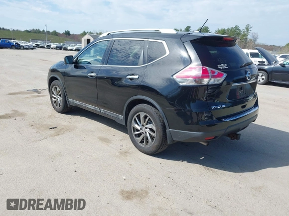 2015 Nissan Rogue SL with VIN 5N1AT2MV2FC777750, listed as a IAAI auction lot 42066839 with 168,770 mi miles. Bid and sale history available at carsss.com. Image 3.