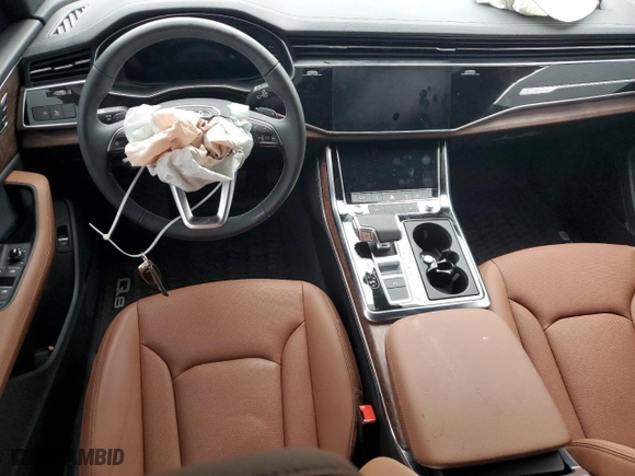 2024 Audi Q8 Premium Plus with VIN WA1EVBF1XRD016466, listed as a Copart auction lot 86652034 with 6,139 mi miles and Salvage Title. Bid and sale history available at carsss.com. Image 8.