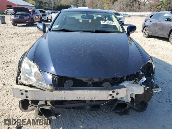 2006 Lexus IS 250 with VIN JTHCK262862003185, listed as a Copart auction lot 54335835 with 98,443 mi miles and Clean Title. Bid and sale history available at DreamBid. Image 5.