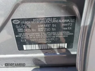 2013 Hyundai Sonata Limited with VIN 5NPEC4AB8DH618423, listed as a IAAI auction lot 42146040 with 195,427 mi miles and . Bid and sale history available at carsss.com. Image 9.