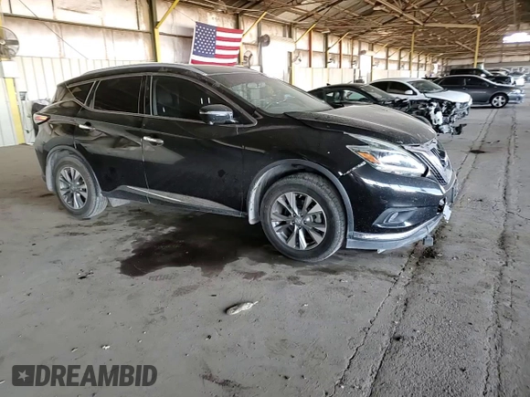 2018 Nissan Murano SL z VIN 5N1AZ2MG7JN170711, wystawiony jako Copart lot #57076585 z przebiegiem 187 383 mil mil oraz Szkoda całkowita • Salvage title. Historia ofert i sprzedaży dostępna na DreamBid. Obrazek 13.