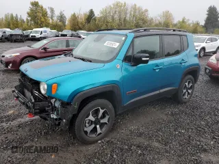 2022 Jeep Renegade Trailhawk with VIN ZACNJDC13NPN65405, listed as a Copart auction lot 78290924 with 29,195 mi miles and Salvage Title. Bid and sale history available at DreamBid. Image 1.
