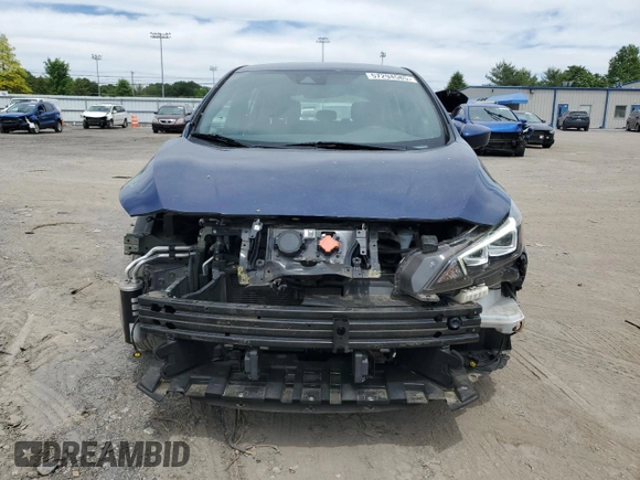 2020 Nissan LEAF SV with VIN 1N4AZ1CP7LC306789, listed as a Copart auction lot 57294585 with 55,326 mi miles and Salvage title. Bid and sale history available at DreamBid. Image 5.