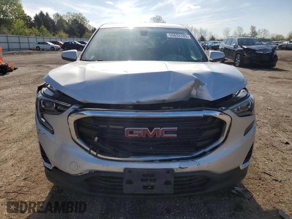 2019 GMC Terrain SLE with VIN 3GKALTEV9KL150099, listed as a Copart auction lot 55633105 with 117,023 mi miles and Salvage title. Bid and sale history available at DreamBid. Image 5.