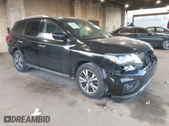 2018 Nissan Pathfinder SV z VIN 5N1DR2MM0JC624313, wystawiony jako IAAI lot #41342560 z przebiegiem 114 251 mil mil oraz . Historia ofert i sprzedaży dostępna na DreamBid. Obrazek 1.
