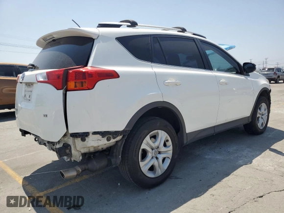 2014 Toyota RAV4 LE with VIN JTMZFREV4EJ006299, listed as a Copart auction lot 62403265 with 130,215 mi miles and Salvage title. Bid and sale history available at DreamBid. Image 3.