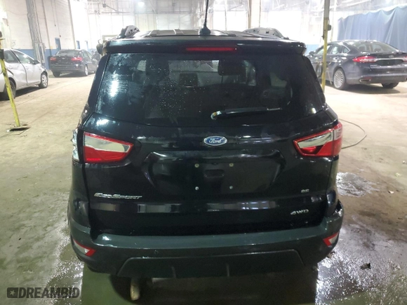 2018 Ford EcoSport SE with VIN MAJ6P1UL9JC213633, listed as a Copart auction lot 84395774 with NaN miles and Clean Title. Bid and sale history available at carsss.com. Image 6.