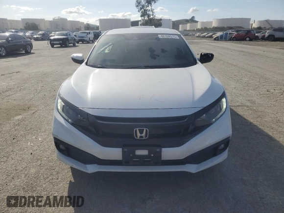 2020 Honda Civic Sedan Sport with VIN 2HGFC2F82LH578712, listed as a Copart auction lot 48104515 with 59,521 mi miles and Salvage Title. Bid and sale history available at carsss.com. Image 5.