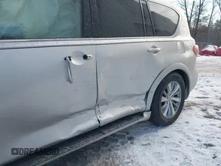 2017 Infiniti QX80 with VIN JN8AZ2NE9H9158598, listed as a IAAI auction lot 41326752 with 124,906 mi miles. Bid and sale history available at carsss.com. Image 6.