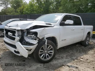 2020 Ram 1500 Laramie with VIN 1C6SRFJT0LN246958, listed as a Copart auction lot 59468485 with 102,162 mi miles and Salvage title. Bid and sale history available at DreamBid. Image 1.