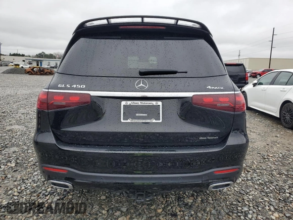 2024 Mercedes-Benz GLS 450 with VIN 4JGFF5KEXRB145672, listed as a Copart auction lot 46038015 with 15,864 mi miles and Salvage Title. Bid and sale history available at DreamBid. Image 6.