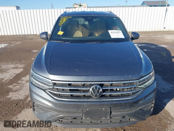 2022 Volkswagen Tiguan SE with VIN 3VV3B7AX1NM147445, listed as a IAAI auction lot 41755217 with 59,399 mi miles and . Bid and sale history available at DreamBid. Image 12.