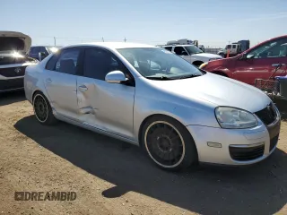 2008 Volkswagen Jetta Sedan S with VIN 3VWJZ71K38M016766, listed as a Copart auction lot 48253165 with 143,980 mi miles and Salvage Title. Bid and sale history available at carsss.com. Image 4.