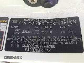 2009 Kia Rondo LX with VIN KNAFG528797266266, listed as a IAAI auction lot 41904944 with 139,028 mi miles. Bid and sale history available at carsss.com. Image 9.