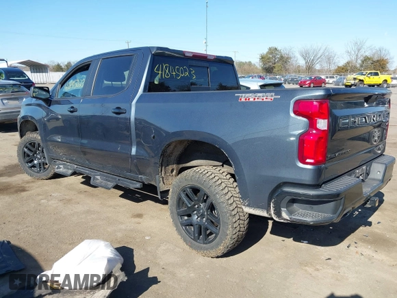 2021 Chevrolet Silverado 1500 LT Trail Boss with VIN 1GCPYFED4MZ349105, listed as a IAAI auction lot 41845023 with 97,012 mi miles and . Bid and sale history available at DreamBid. Image 3.