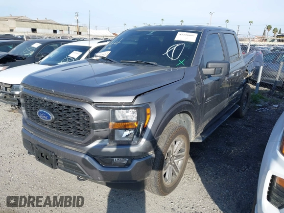 2023 Ford F-150 XL with VIN 1FTFW1E51PKD65403, listed as a IAAI auction lot 41398997 with 25,975 mi miles. Bid and sale history available at carsss.com. Image 2.