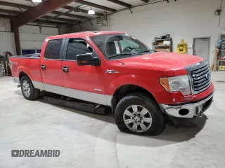 2011 Ford F-150 XLT with VIN 1FTFW1ETXBFC46913, listed as a Copart auction lot 53428075 with 291,930 mi miles and Salvage Title. Bid and sale history available at carsss.com. Image 4.