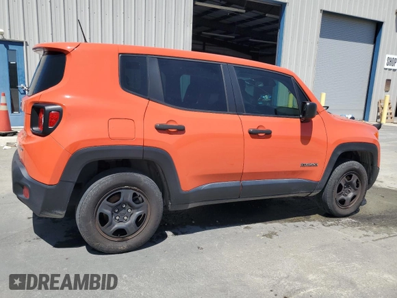 2018 Jeep Renegade Sport with VIN ZACCJBAB4JPH97693, listed as a Copart auction lot 55336235 with 115,268 mi miles and Clean title. Bid and sale history available at DreamBid. Image 3.