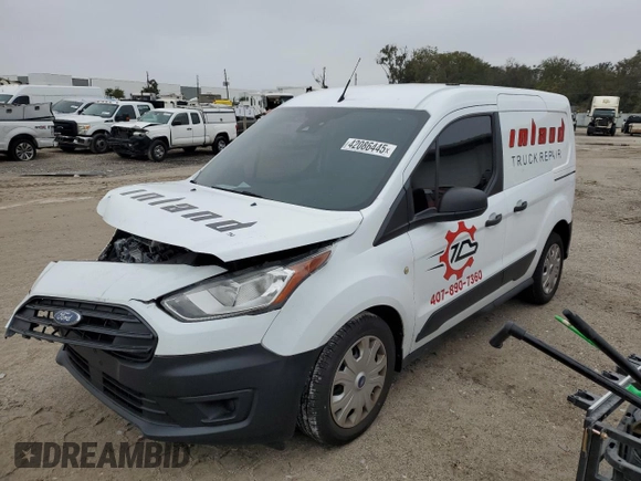 2019 Ford Transit Connect XL with VIN NM0LS6E24K1423291, listed as a Copart auction lot 42086445 with 47,998 mi miles and Salvage title. Bid and sale history available at DreamBid. Image 1.