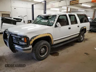 1999 Chevrolet Suburban with VIN 1GNGK26R5XJ474631, listed as a Copart auction lot 79280564 with 97,119 mi miles and Salvage Title. Bid and sale history available at carsss.com. Image 1.