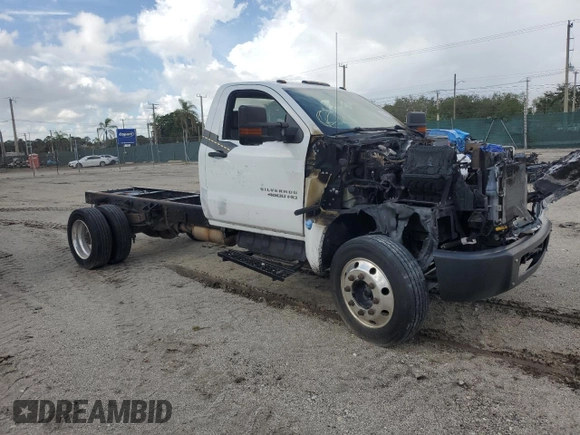 2021 Chevrolet Silverado 1500 with VIN 1HTKHPVK1MH603425, listed as a Copart auction lot 76284064 with Not Provided miles and Salvage Title. Bid and sale history available at DreamBid. Image 4.