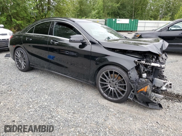 2014 Mercedes-Benz CLA 250 with VIN WDDSJ4EB2EN127758, listed as a Copart auction lot 62416755 with 93,055 mi miles and Salvage title. Bid and sale history available at DreamBid. Image 4.