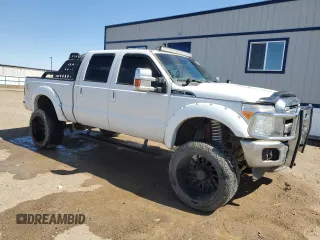 2013 Ford F-250 XL with VIN 1FT7W2B61DEB63274, listed as a Copart auction lot 54509595 with 121,843 mi miles and Salvage title. Bid and sale history available at DreamBid. Image 4.