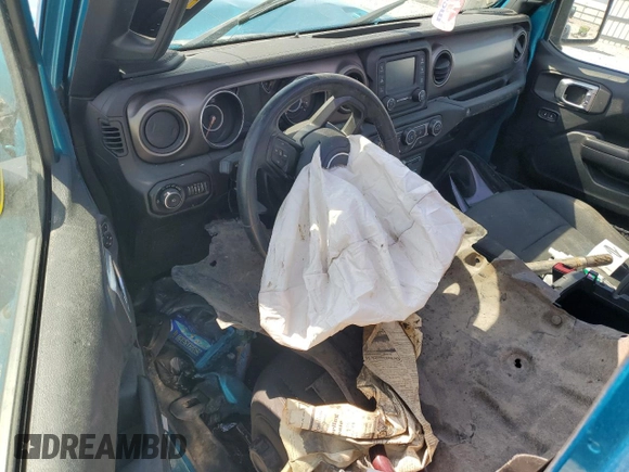 2020 Jeep Wrangler Unlimited Sport S with VIN 1C4HJXDN9LW232595, listed as a Copart auction lot 48802085 with Not provided miles and Non repairable. Bid and sale history available at DreamBid. Image 8.