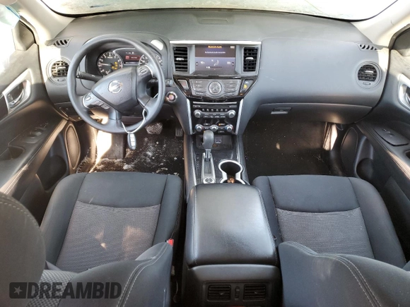 2019 Nissan Pathfinder S with VIN 5N1DR2MM5KC599006, listed as a Copart auction lot 44406955 with 89,593 mi miles and Salvage Title. Bid and sale history available at carsss.com. Image 8.